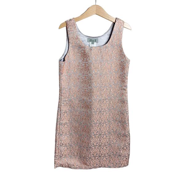 Eliza B Rose Gold Shift Dress
